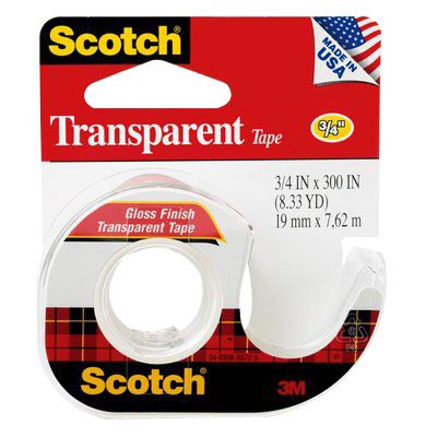 Image for SCOTCH 157S TRANSPARENT TAPE ON DISPENSER 19MM X 7.6M from Mitronics Corporation