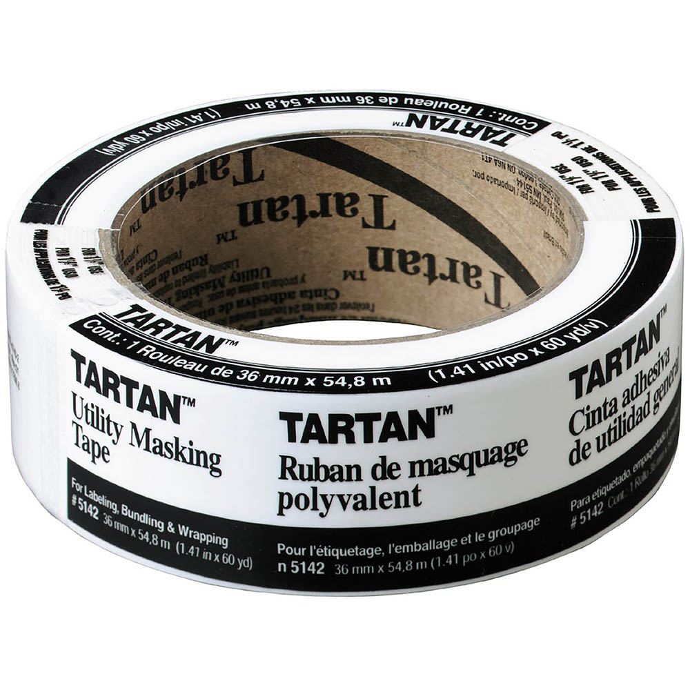 Image for TARTAN MASKING TAPE INDIVIDUALLY WRAPPED 36MM X 54.8M from Olympia Office Products