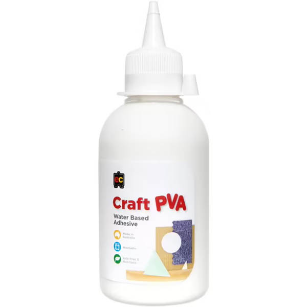 Image for EDUCATIONAL COLOURS CRAFT PVA GLUE 250ML from Office Heaven