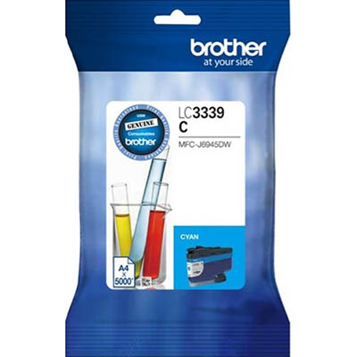 Image for BROTHER LC3339XL INKVESTMENT INK CARTRIDGE HIGH YIELD CYAN from Challenge Office Supplies