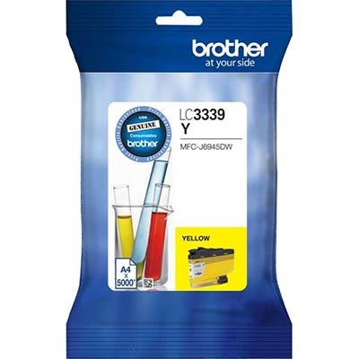 Image for BROTHER LC3339XL INKVESTMENT INK CARTRIDGE HIGH YIELD YELLOW from Mitronics Corporation