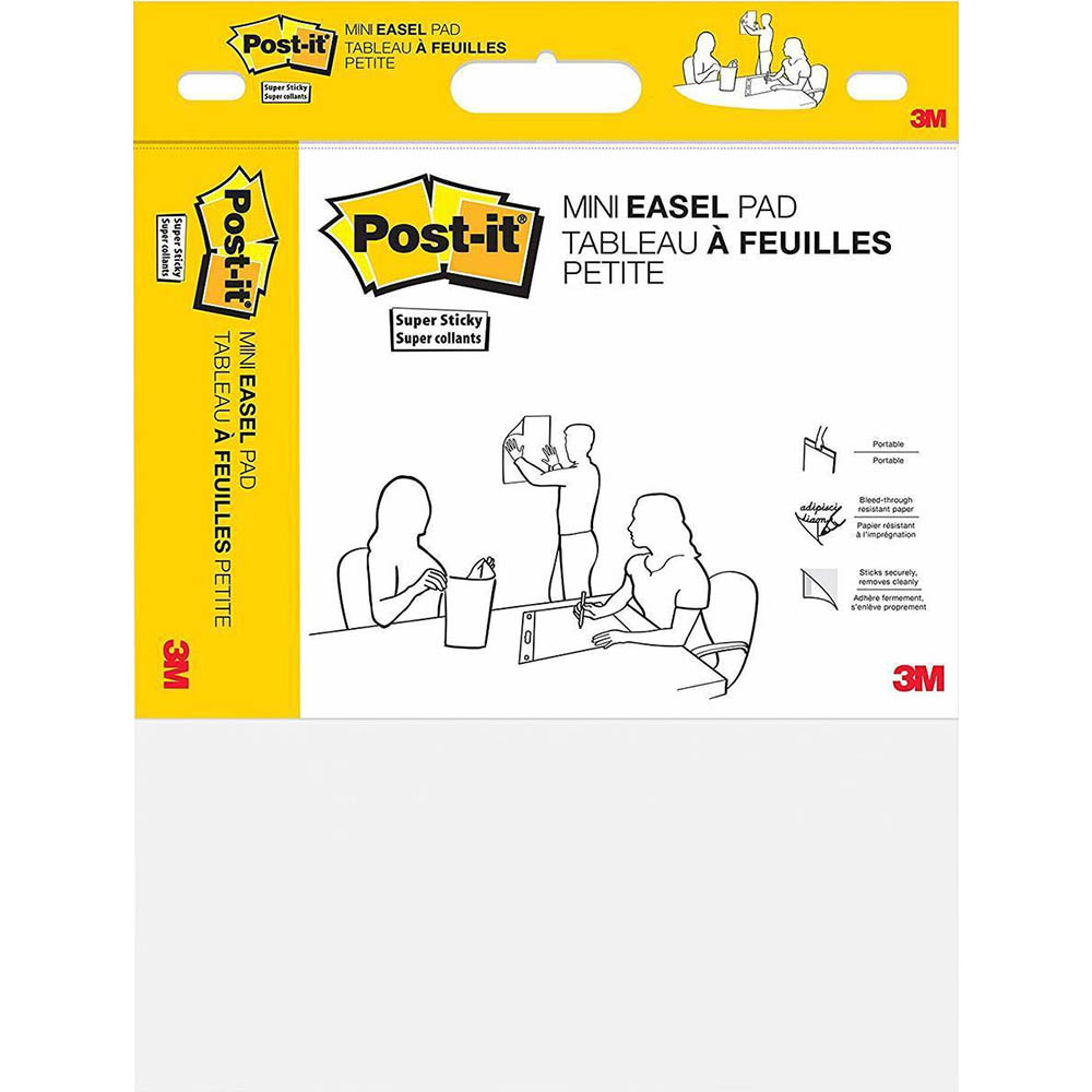 Image for POST-IT 577SS SUPER STICKY MINI EASEL PAD 381 X 475MM WHITE from Memo Office and Art