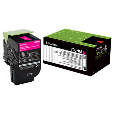 Image for LEXMARK 70C8HM0 708HM TONER CARTRIDGE HIGH YIELD MAGENTA from BusinessWorld Computer & Stationery Warehouse