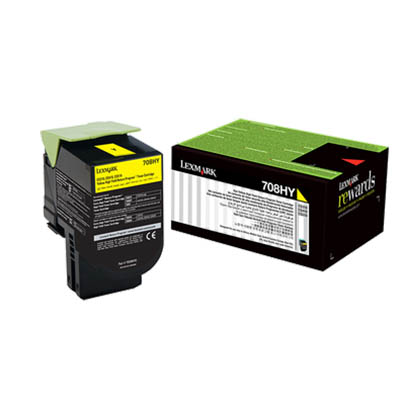 Image for LEXMARK 70C8HY0 708HY TONER CARTRIDGE HIGH YIELD YELLOW from BusinessWorld Computer & Stationery Warehouse