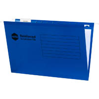 marbig suspension files foolscap blue box 25