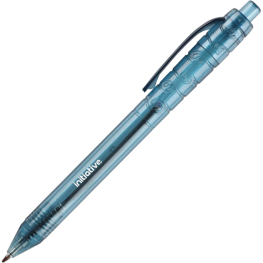 Image for INITIATIVE ECOWISE RECYCLED RETRACTABLE BALLPOINT PEN 1.0MM BLUE BOX 12 from BusinessWorld Computer & Stationery Warehouse