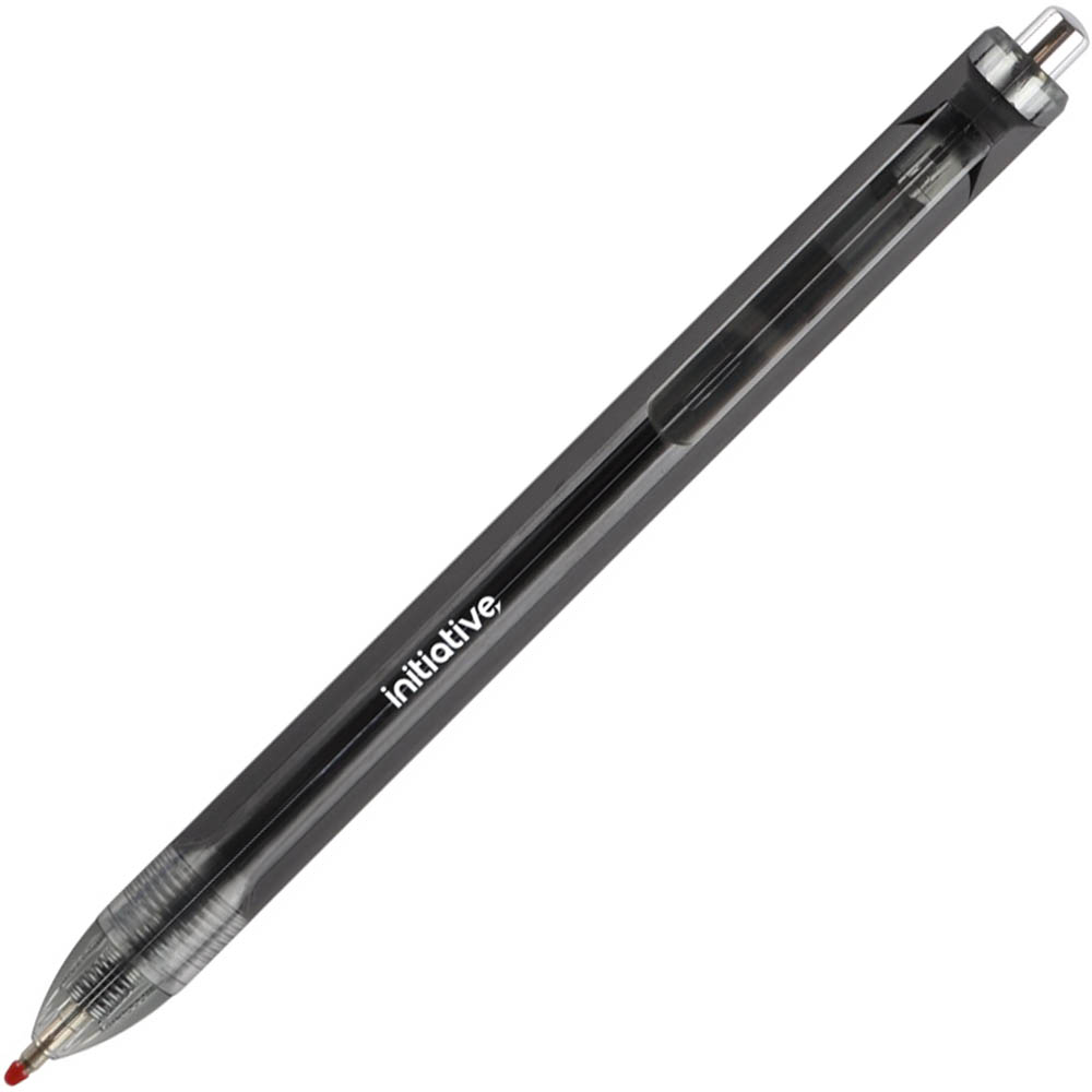 Image for INITIATIVE GEL INK RETRACTABLE BALLPOINT PEN 0.7MM BLACK BOX 12 from ONET B2C Store