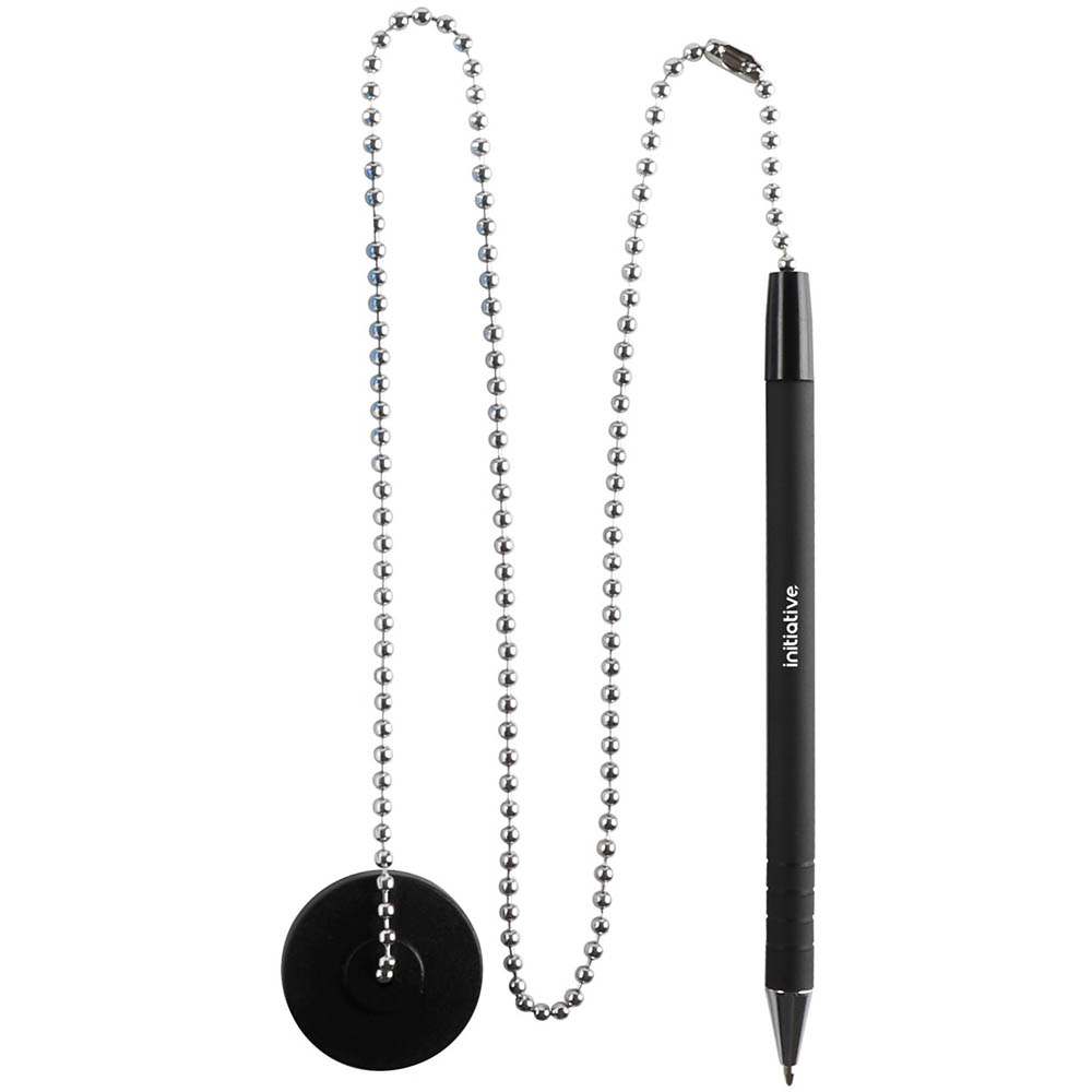 Image for INITIATIVE CAPTIVE BALLPOINT PEN 1.0MM BLACK from BusinessWorld Computer & Stationery Warehouse