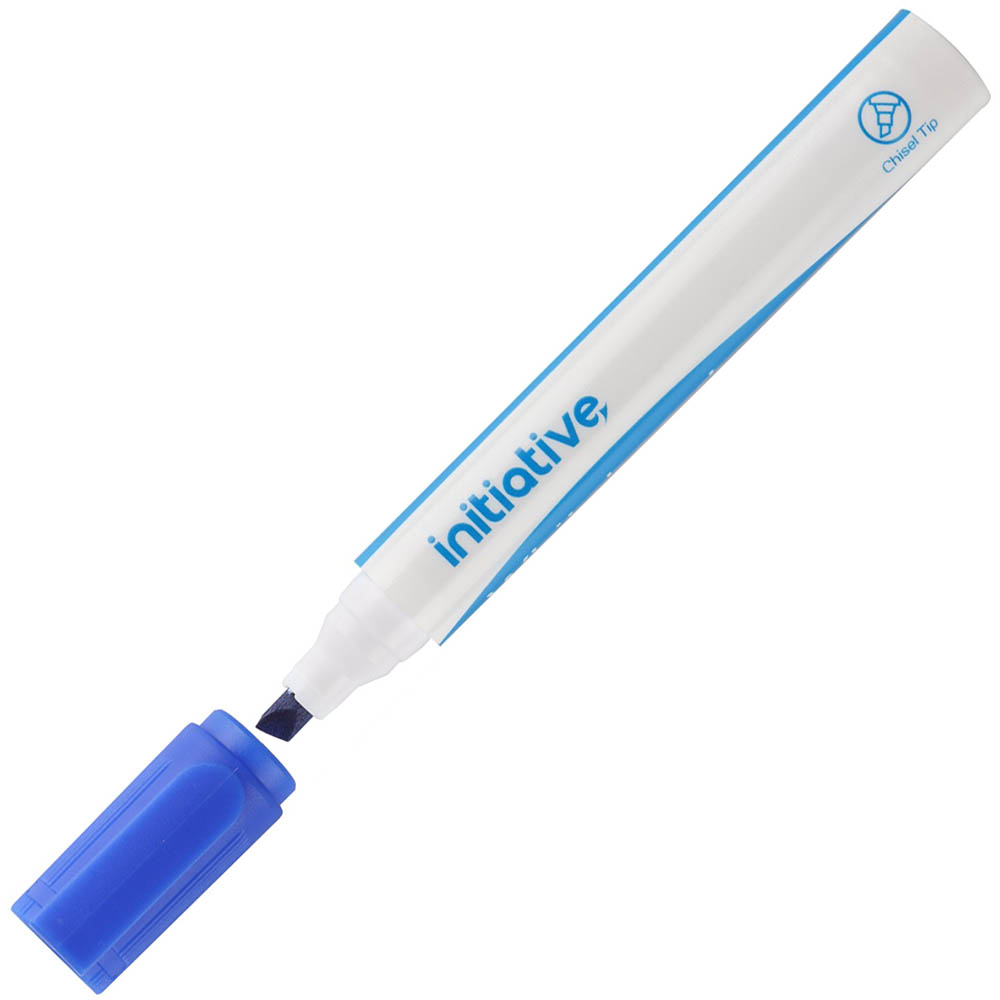 Image for INITIATIVE WHITEBOARD MARKER CHISEL 5MM BLUE from Office Heaven