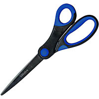 initiative soft grip scissors 205mm black/blue
