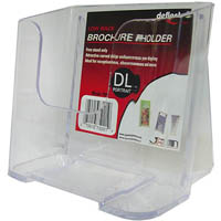 deflecto brochure holder low back dl clear