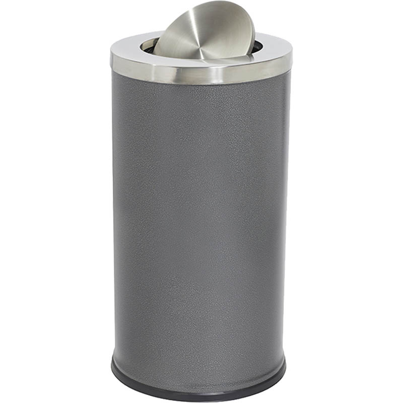 Image for COMPASS SWING TOP WASTE BIN 62 LITRE HAMMERTONE from Office Heaven