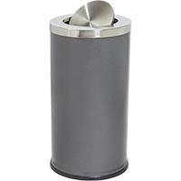 compass swing top waste bin 62 litre hammertone