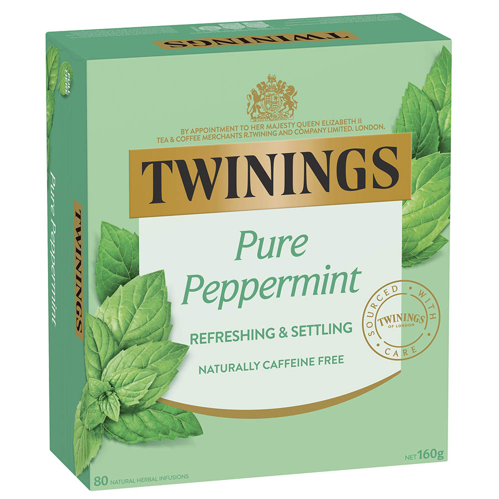 TWININGS PURE PEPPERMINT TEA BAGS PACK 80 |  | 7101632