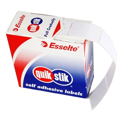 Image for QUIKSTIK RECTANGULAR LABEL 10 X 24MM WHITE BOX 1200 from Memo Office and Art