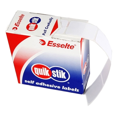 Image for QUIKSTIK RECTANGULAR LABEL 13 X 24MM WHITE BOX 900 from Memo Office and Art