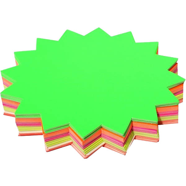 Image for BRENEX STARBURST 70GSM 150MM FLURO ASSORTED PACK 60 from Prime Office Supplies