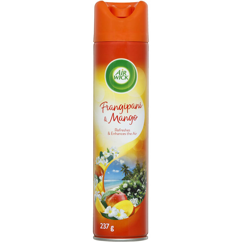 Image for AIRWICK AEROSOL AIR FRESHENER FRANGIPANI AND MANGO 237G from Olympia Office Products