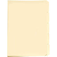 avery 81556 manilla folder tabbed foolscap buff pack 5