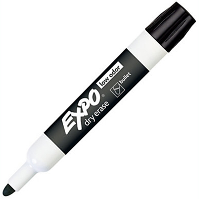 Image for EXPO WHITEBOARD MARKER BULLET TIP BLACK from Mitronics Corporation