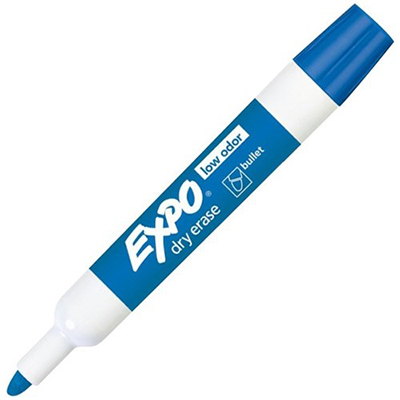 Image for EXPO WHITEBOARD MARKER BULLET TIP BLUE from Mitronics Corporation