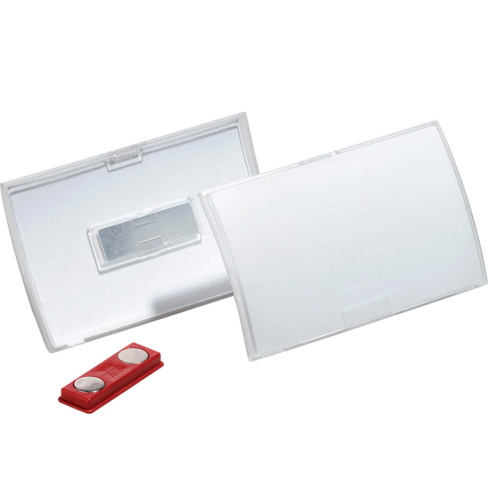 Image for DURABLE NAME BADGE WITH MAGNET BOX 10 from BusinessWorld Computer & Stationery Warehouse