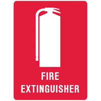 trafalgar fire extinguisher sign 450 x 300mm