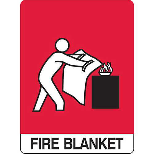 Image for TRAFALGAR FIRE BLANKET SIGN 300 X 225MM from Mitronics Corporation