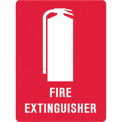 Image for TRAFALGAR FIRE EXTINGUISHER SIGN 125 X 90MM PACK 5 from Clipboard Stationers & Art Supplies
