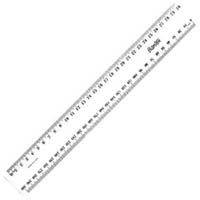 bantex ruler plastic 300mm clear