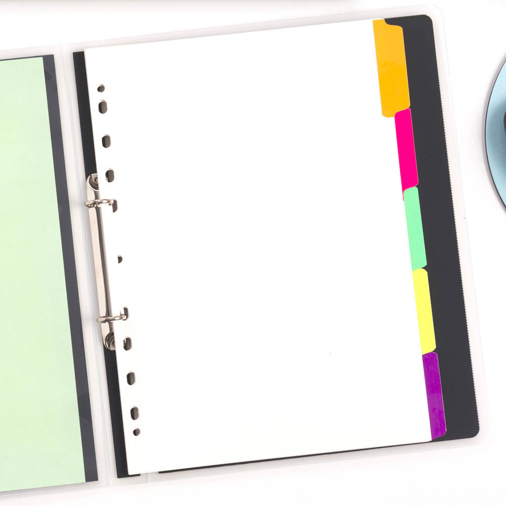 AVERY 85732 DIVIDER PLASTIC 5-TAB A4 FLUORESCENT MULTI COLOURS |  | 7027519