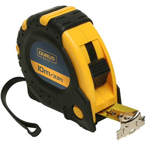 Image for DURUS MEASURING TAPE 10M YELLOW/BLACK from That Office Place PICTON