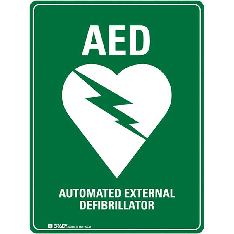 Image for TRAFALGAR AUTOMATIC EXTERNAL DEFIBRILLATOR SIGN 225 X 300MM POLYPROPYLENE from That Office Place PICTON