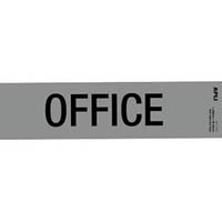 apli self adhesive sign office 50 x 202mm grey/black