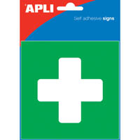 apli first aid self adhesive sign 114 x 114mm