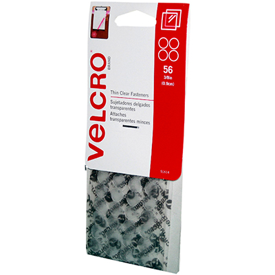 VELCRO BRAND® STICK-ON HOOK AND LOOP DOTS 9MM CLEAR PACK 56 |  | 7054021i
