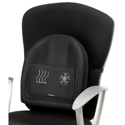 FELLOWES BACK SUPPORT HEAT AND SOOTHE 346.1 X 368.3M X 76.2MM GEL BLACK |  | 7029410