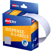 avery 937289 label dispenser rectangle 19 x 19mm white pack 900