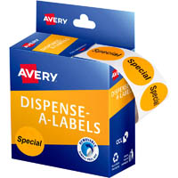 avery 937312 message labels special 24mm orange pack 500