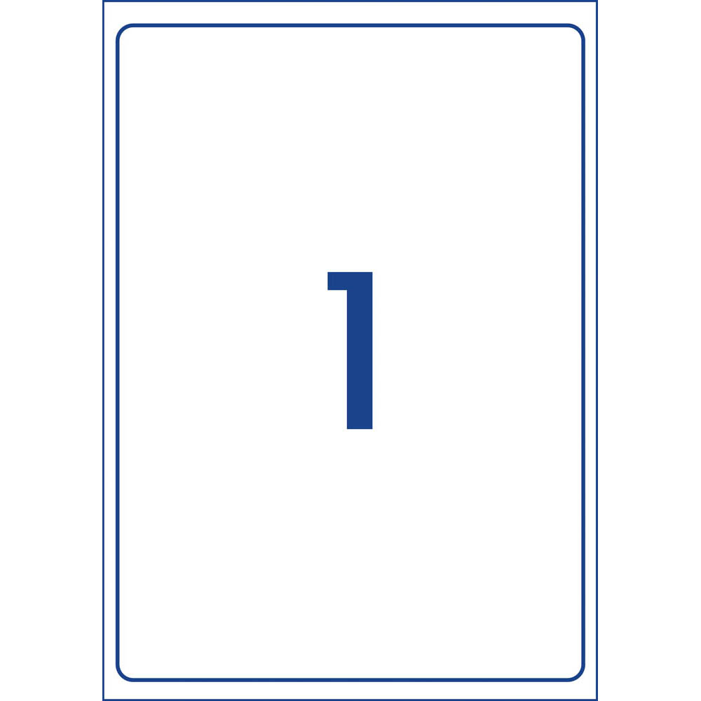AVERY 959150 L7167REV REMOVABLE MULTI-PURPOSE LABEL LASER/INKJET 1UP MATT WHITE PACK 25 |  | 7029921i