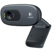 logitech c270 hd webcam black