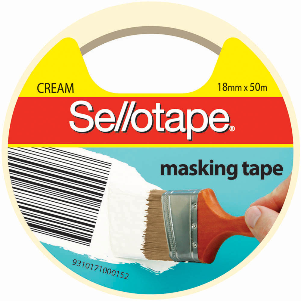 SELLOTAPE 960502 MASKING TAPE 18MM X 50M CREAM |  | 7024300