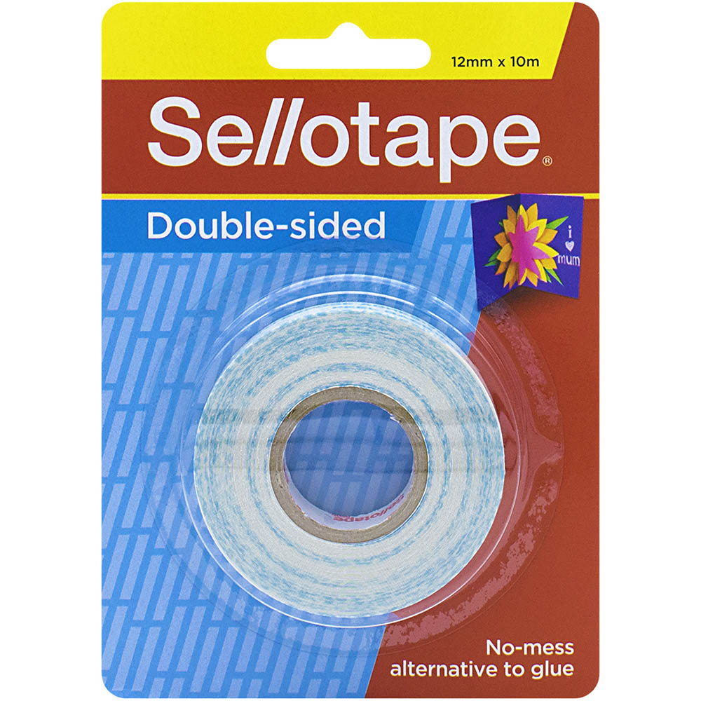 Image for SELLOTAPE DOUBLE SIDED TAPE 12MM X 10M from Mercury Business Supplies