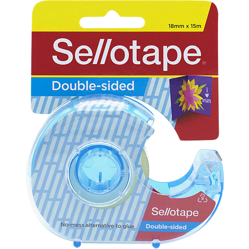 Image for SELLOTAPE DOUBLE SIDED TAPE WITH DISPENSER 18MM X 15M from Mitronics Corporation