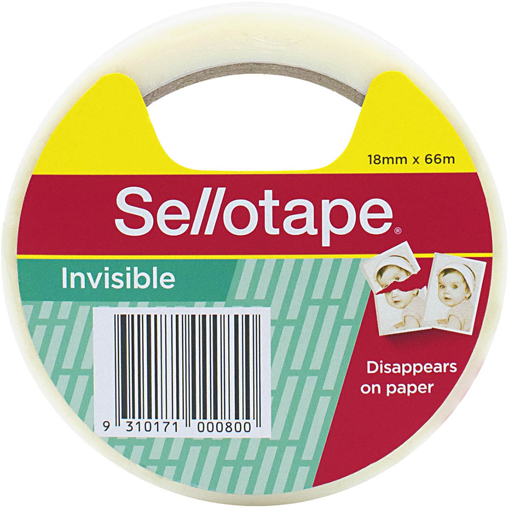 Image for SELLOTAPE INVISIBLE TAPE LARGE 18MM X 66M from Memo Office and Art