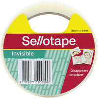 sellotape invisible tape large 18mm x 66m