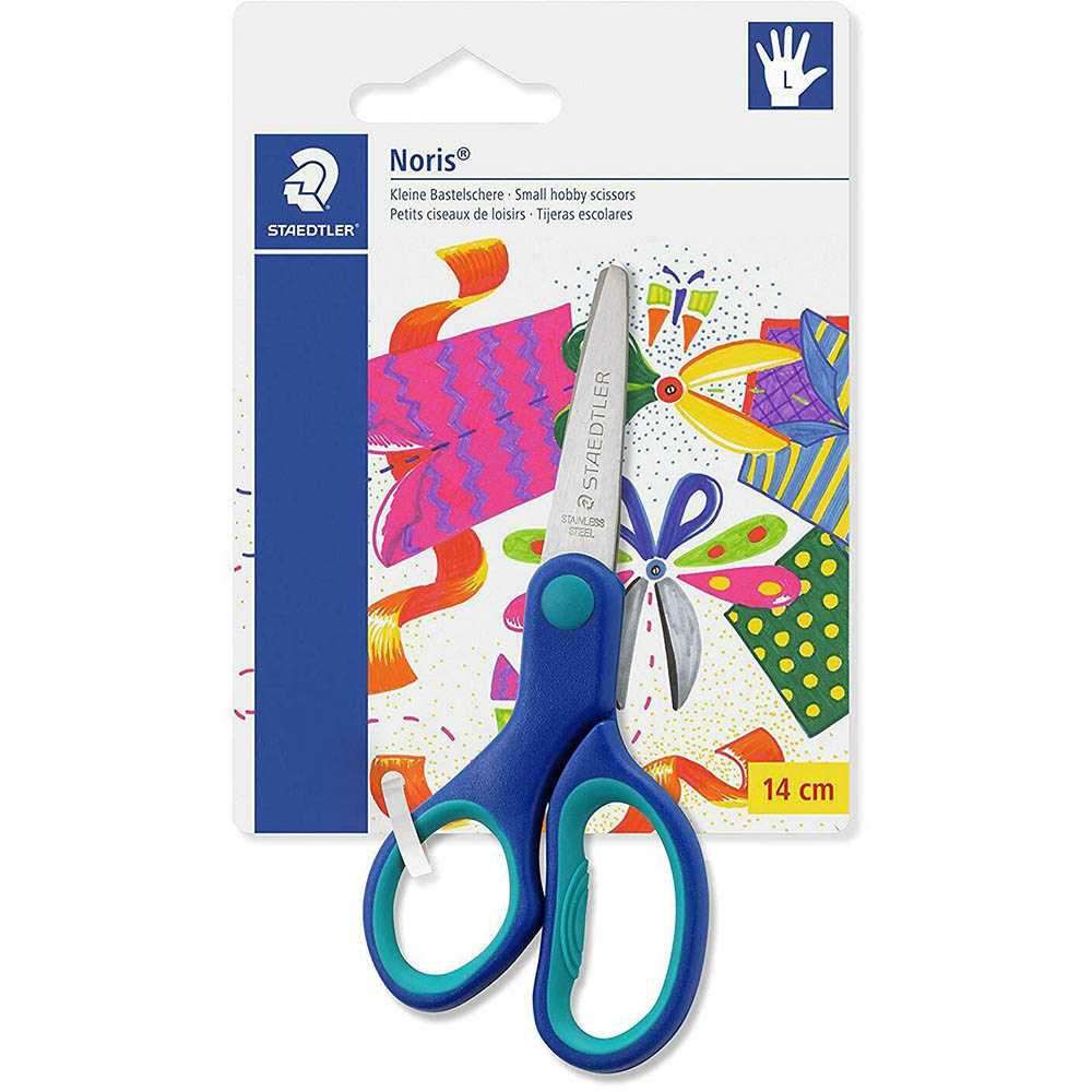 Image for STAEDTLER 965 NORIS CLUB HOBBY SCISSORS LEFT HANDED 140MM from Clipboard Stationers & Art Supplies
