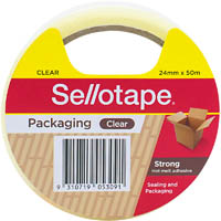 sellotape packaging tape polypropylene 24mm x 50m clear
