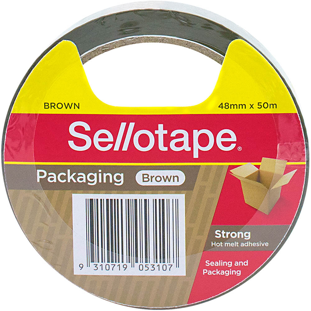 Image for SELLOTAPE PACKAGING TAPE 48MM X 50M BROWN from Clipboard Stationers & Art Supplies