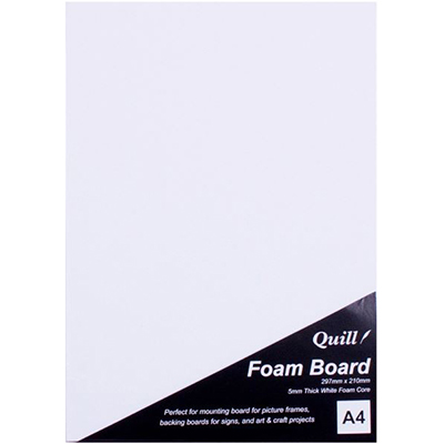 Image for QUILL FOAM BOARD 5MM A4 WHITE from That Office Place PICTON
